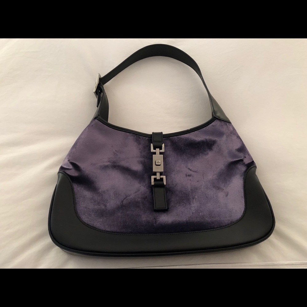 Gucci velvet/ leather Jackie bag